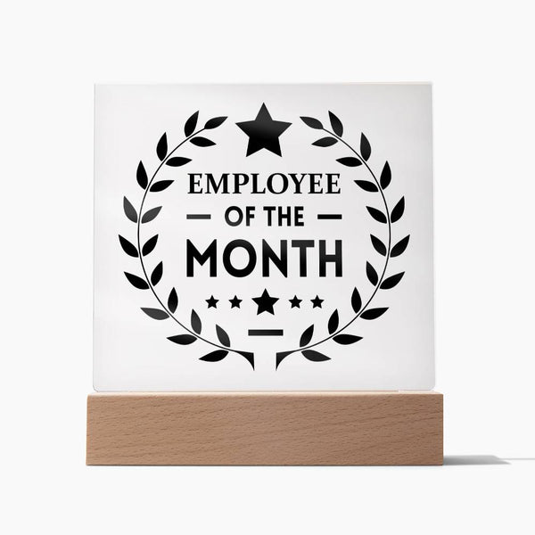 Employee Of The Month - Square LED Plaque