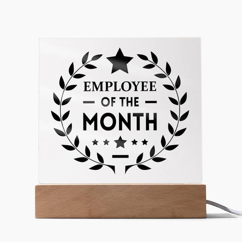 Employee Of The Month - Square LED Plaque