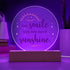 Your Smile , My Sunshine - LED Circle Plaque