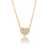 14K Gold Diamond Heart Necklace by Alexis Jae