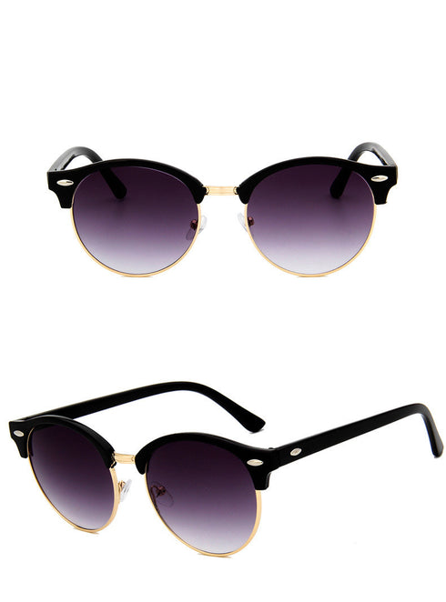 Retro rice studded sunglasses
