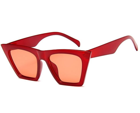 Large Frame Cat-Eye Sunglasses