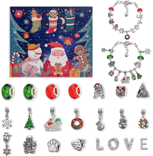 Kids L-O-V-E Christmas Advent DIY Bracelets
