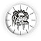 Virgo Queen Wall clock