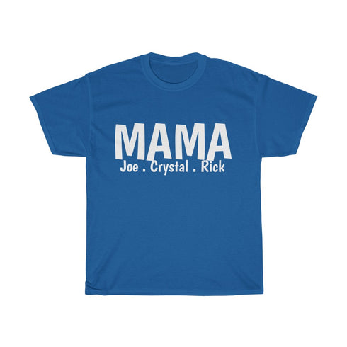 Custom MAMA Tee with Kids Names