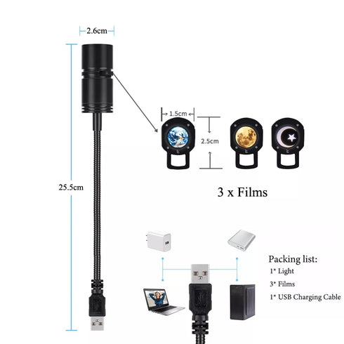 Earth Moon Projection Lamp