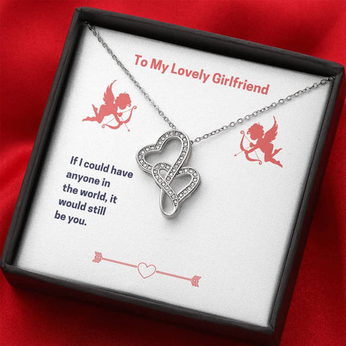 " To my lovely girlfriend " Necklace