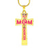 Dancer Mom Cross Necklace