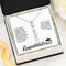 Congratulations Birthstone Engraved necklace