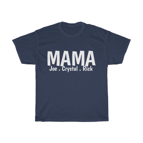 Custom MAMA Tee with Kids Names